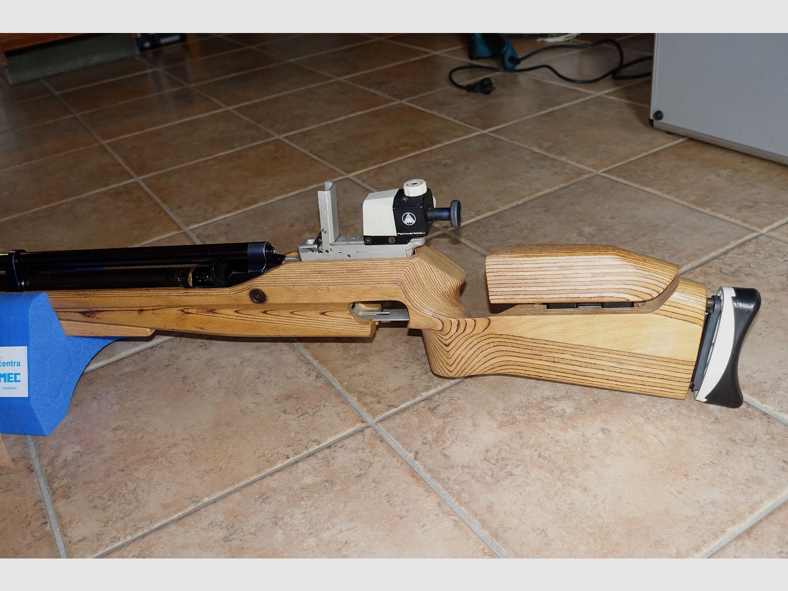 Fusil de match Feinwerkbau C 62 + cartouche + nouvel adaptateur de remplissage + guidon réglable