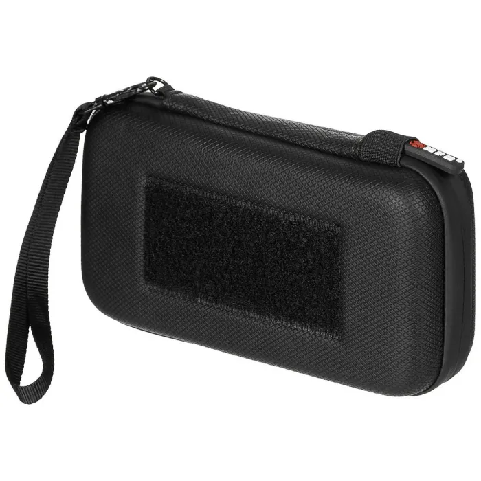 Kleine harde tas, met klittenbandsluitingen, zwart