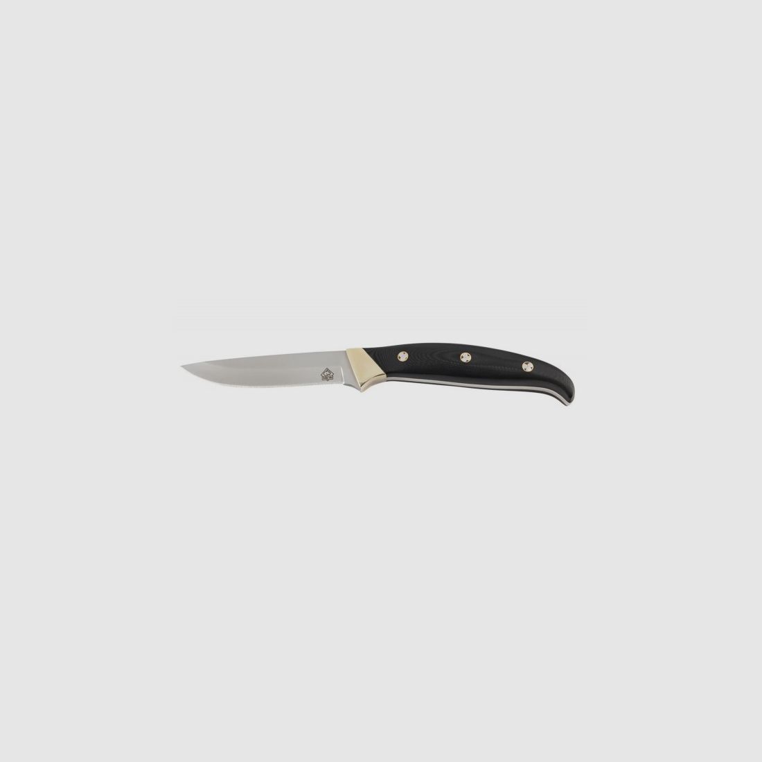 Coltello da cintura PUMA TEC, G10 nero con perni a mosaico