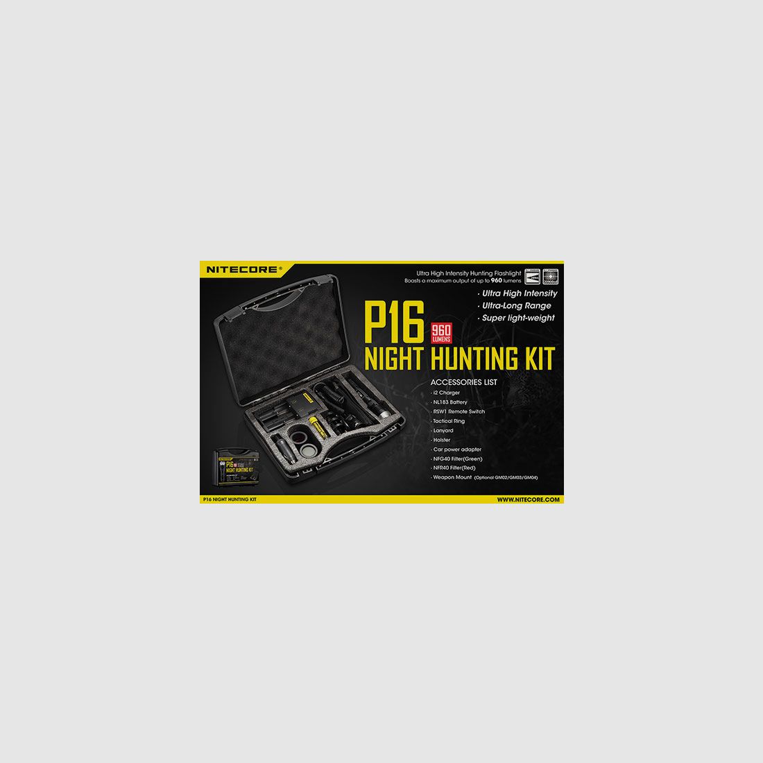 NiteCore P16 Night Hunting Kit, billede 2 af 2
