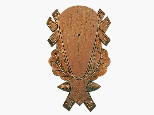 AKAH Tavola per Corna Cervo Rosso e Daino – intagliata, rovere scuro 41 × 26 cm
