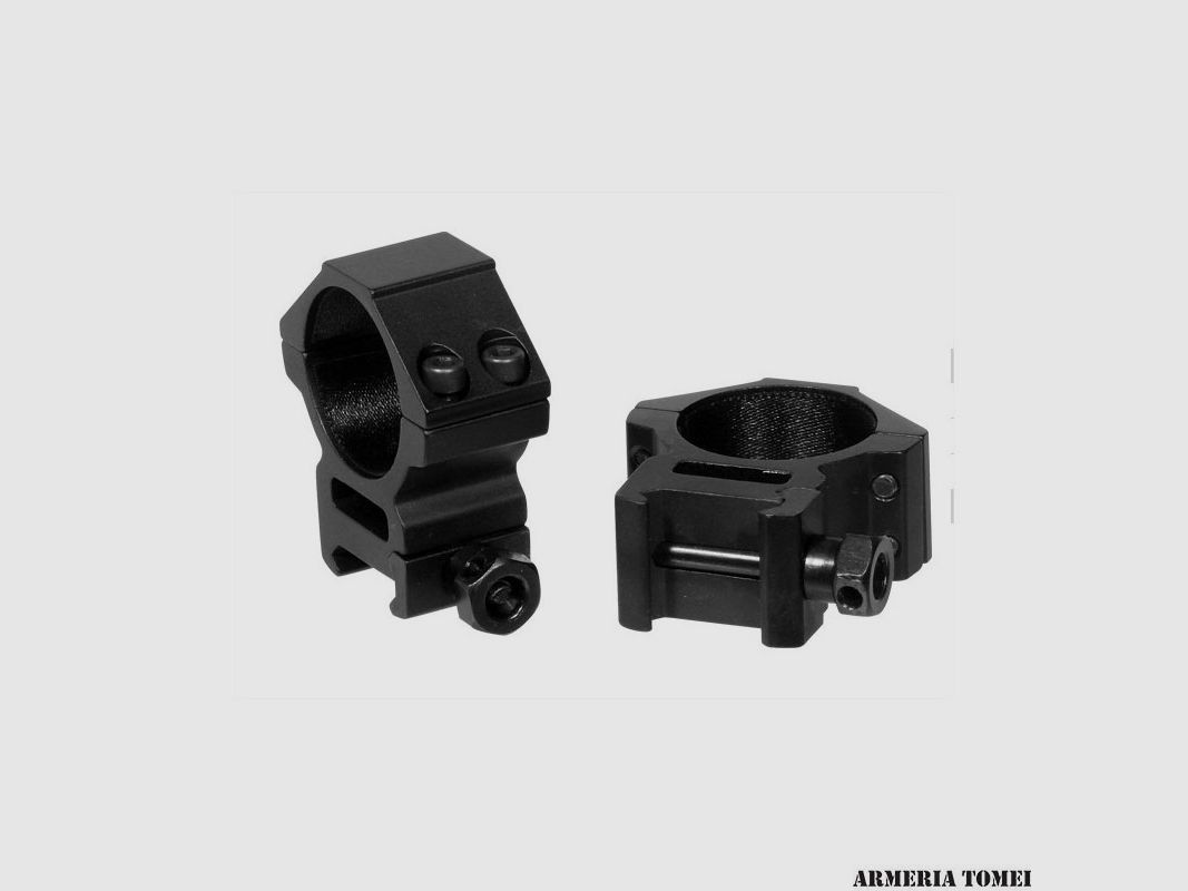 UTG – PAAR RINGE FÜR MONTAGE VON OPTIKEN RGPM PICATINNY WEAVER 30mm MEDI