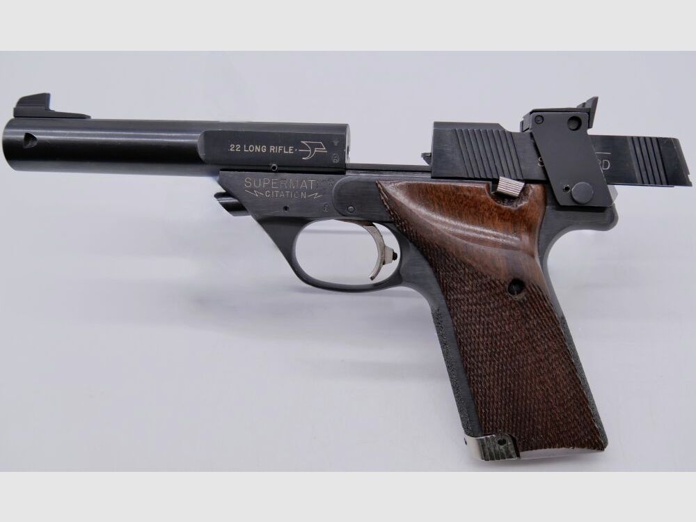 High Standard Supermatic Citation .22 l.r. 5.5" barrel length wooden grips .22lr
