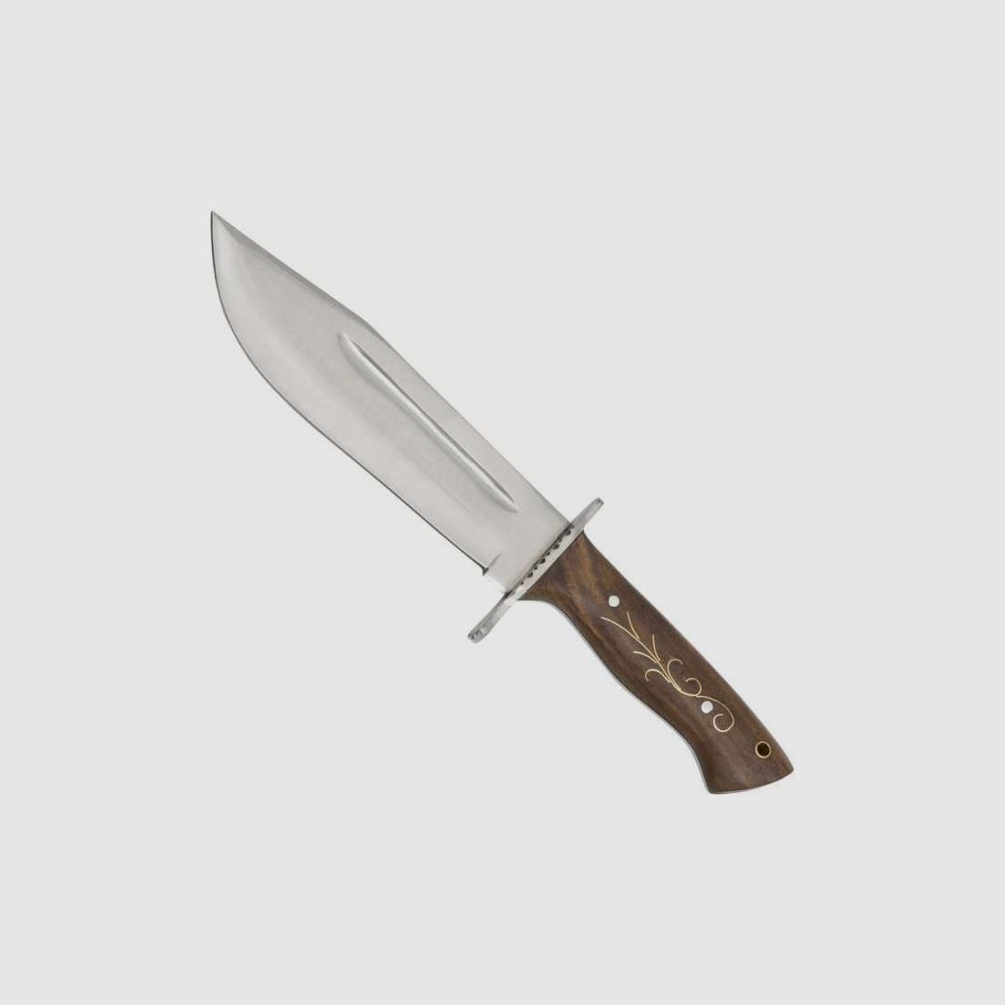 Cuchillo Bowie Haller 420 de acero inoxidable con funda de cuero