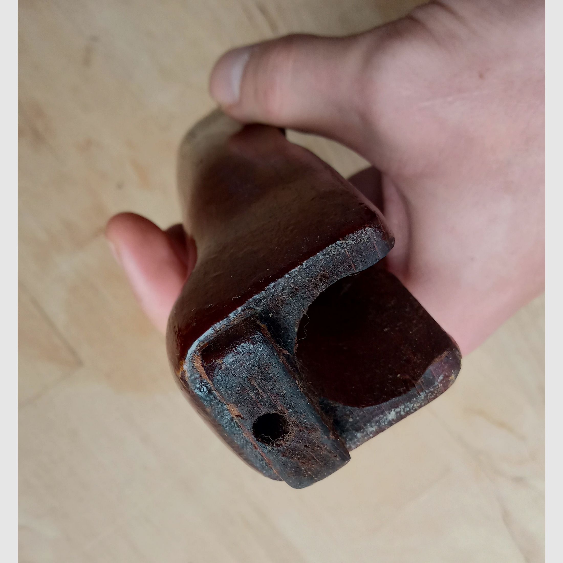 #3 unterer AK Palmswell Handschutz Holz vermutlich Rumänien