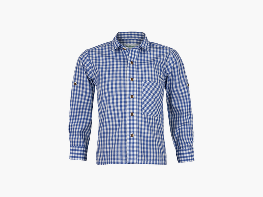 Chemise à Carreaux pour Enfants en Bleu