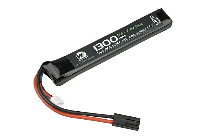 LiPo-Akku 1300 mAh 7,4 V 20C – Stick, Bild 1 von 4