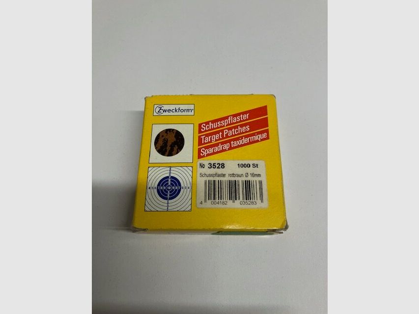 Zweckform Schiesspflaster rotbraun 1000 Stück Rolle 16mm Durchmesser