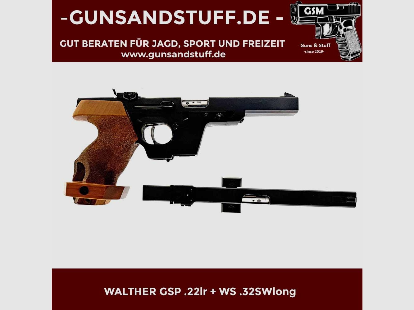 Walther GSP .22lr + système interchangeable .32SWlong, image 2 sur 4