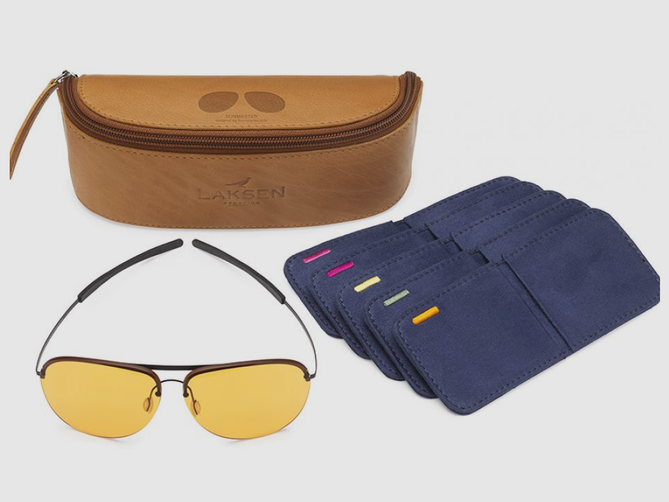Laksen Sunmaster Schießbrille mit separaten Gläsern, Set mit 5 Farben