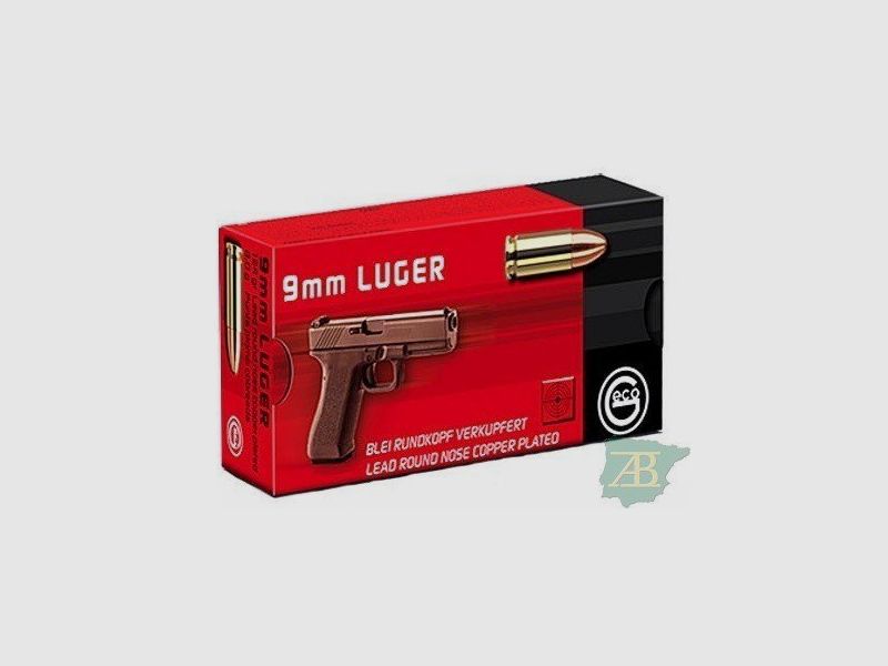 Büchsenmunition Kurzwaffe GECO Bleispitze mit Kupferüberzug