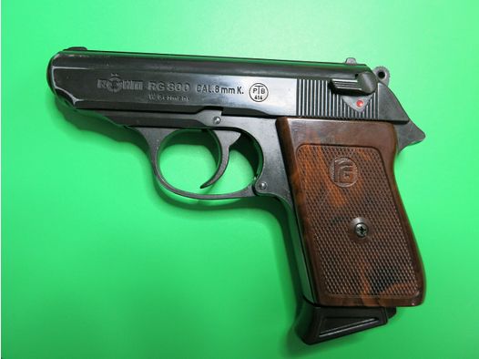 Röhm RG 800 auch Luger 88, Gas- Signalpistole, 8 mm P.A.K., wie PPK (James Bond 007), PTB    #51