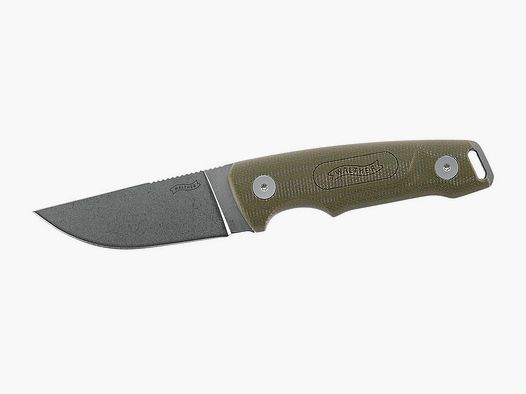 Outdoormesser Walther GNK 3 Green Nature Knife D2 Stahl Stonewash Finish KlingenlĂ¤nge 8,4 cm inklusive Kydexscheide (P18)