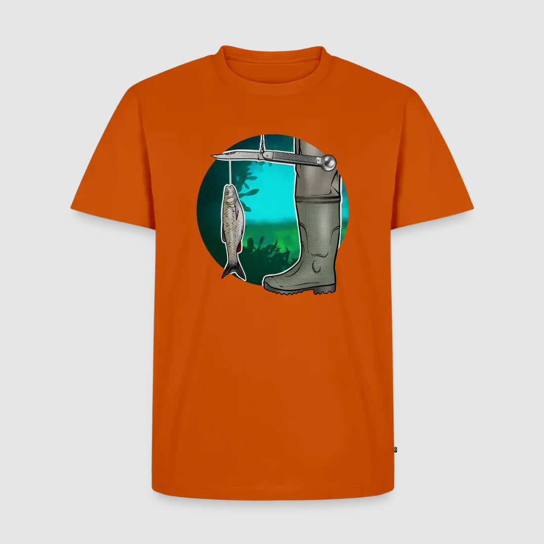PUMA Men´s Premium T-Shirt „Waagemesser – Petri Heil"