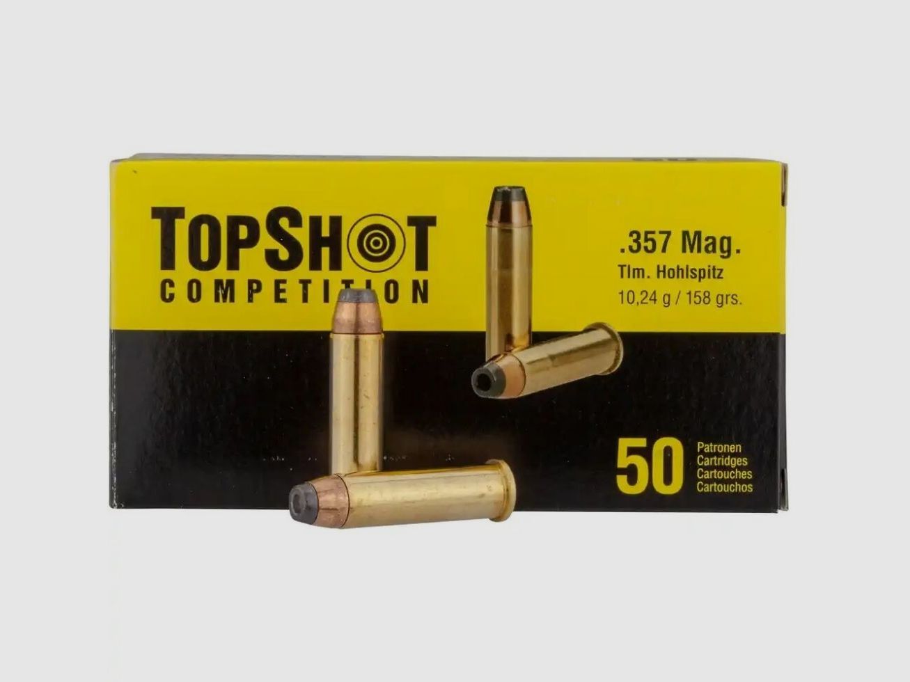 TOPSHOT 357 Magnum hollow point 158 grains 50x in the box