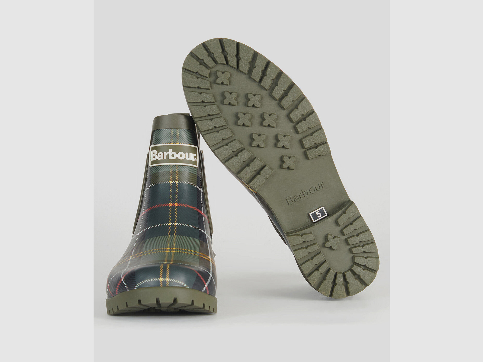 Barbour Wilton Tartan Gummistiefel kurz