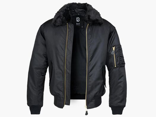 Brandit Brandit Jacke MA2 Jacket Fur Collar schwarz
