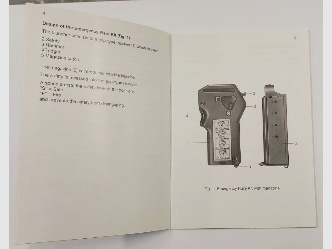 Heckler & Koch Bedienungsanleitung Heckler & Koch HK FHK19 Notsignalgerät Emergency Flare Kit for 19mm signal cartr