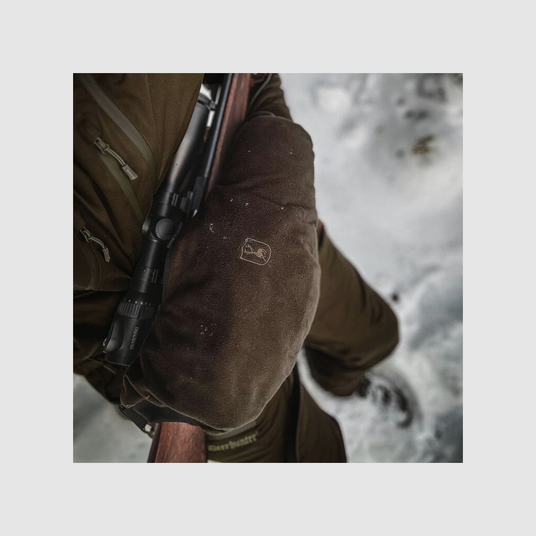 Deerhunter Handschuhe braun aus wasserabweisendem Ziegenleder, Bild 5 von 8