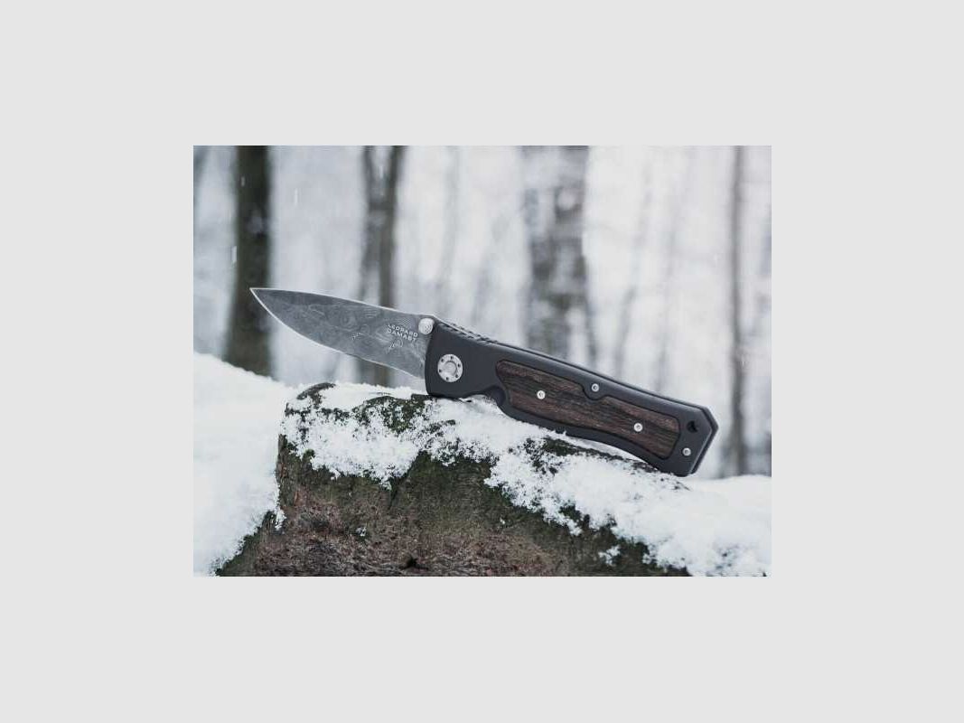Böker Leopard Damast II Messer Panzer Stahl