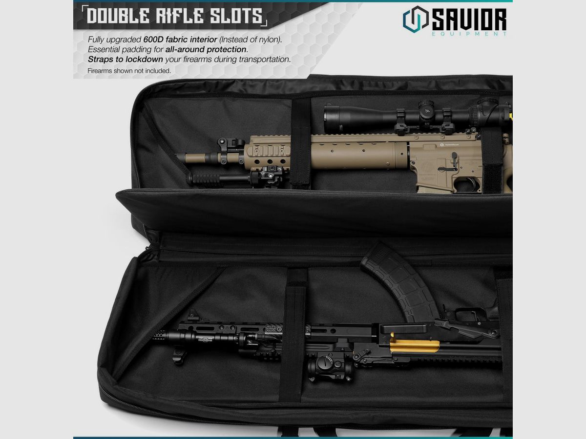Futural voor dubbele geweer SAVIOR URBAN WARFARE 51' kleur Zwart, afbeelding 3 van 6