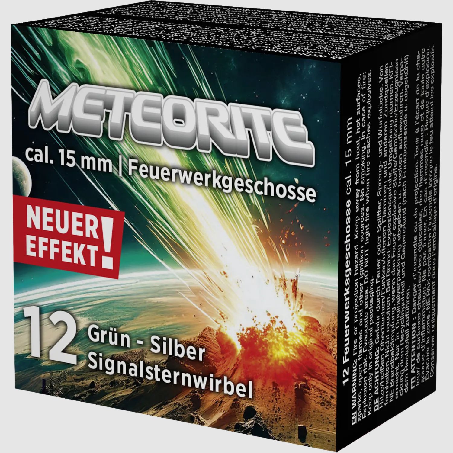 Umarex Signalsternwirbel Meteorite Grün-Silber Kal. 15mm - 12 Schuss