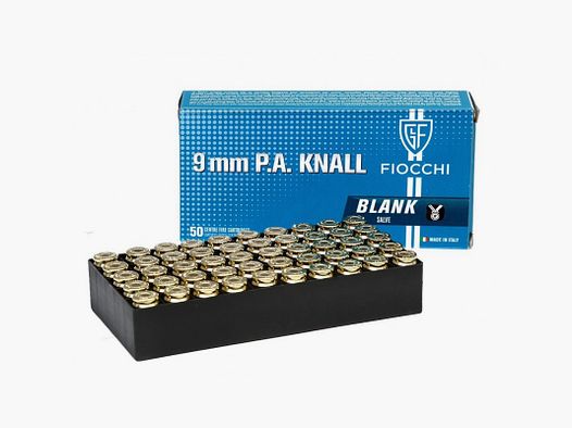 FIOCCHI Flankogels Kal. 9mm P.A. Knall (Verpakking van 50)