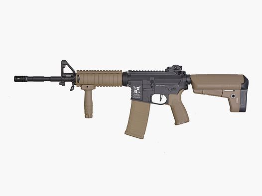 AR15 RIS BRAVO Delta Armory Tan/Schwarz S-AEG Airsoft Gewehr Frei ab 18 Jahren