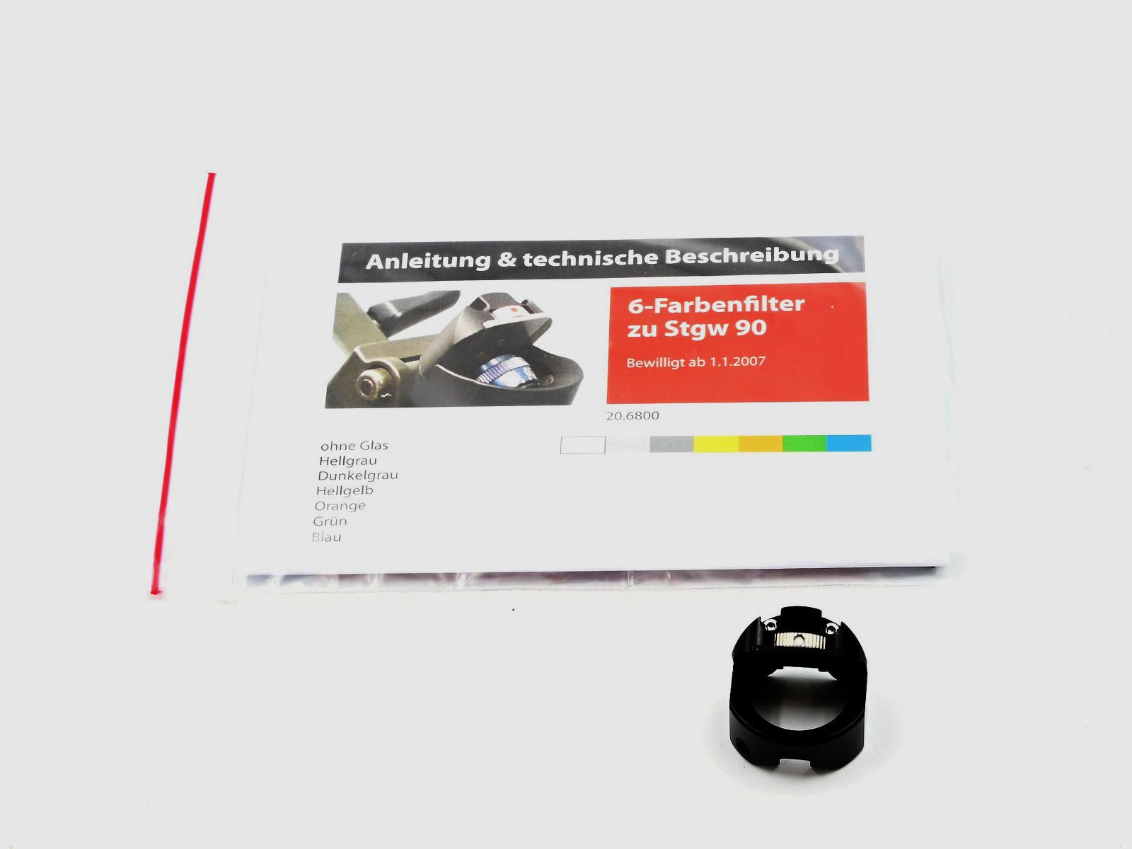 Farbfilter Wyss 6 Farben | 20.6830, zu Stgw 90, mit Polarisation