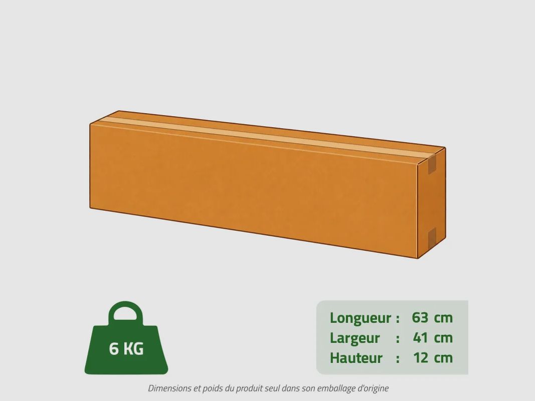 Holzkaninchenstall aus Fichtenholz - 60x40x40 cm - Natur, Bild 10 von 10
