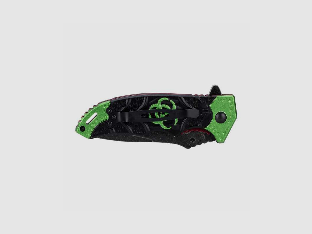 Couteau de poche Zombie Dead Folder avec clip de ceinture