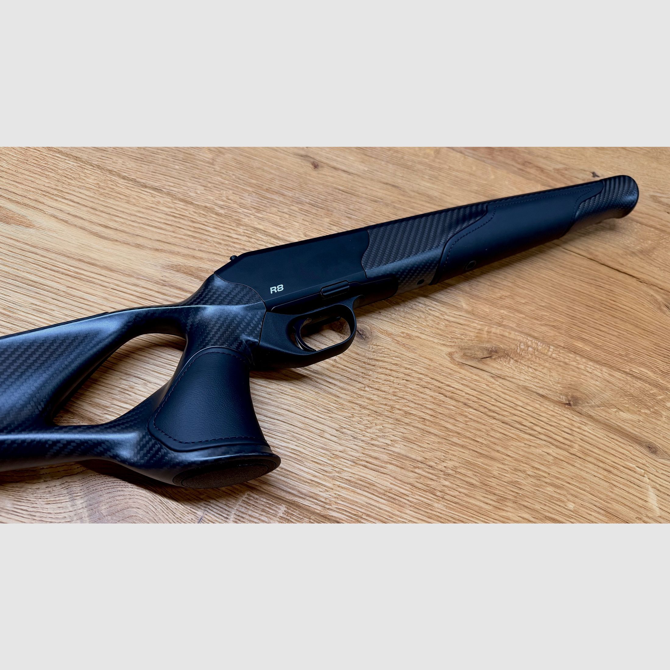Blaser R8 Ultimate Carbon leather case / Standard version 17mm / Logo silver / Easy Custom leather