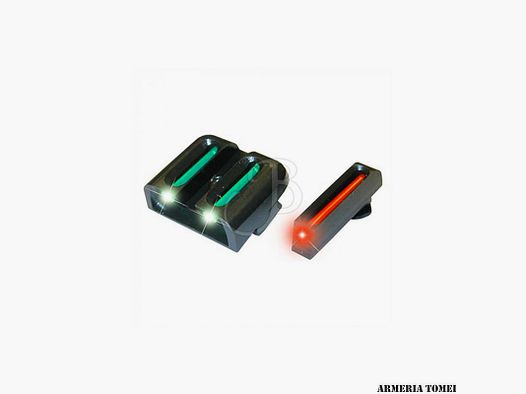 TRUGLO – SET ZIELEN F FIBEROPTIK GRÜN-ROT G17-35