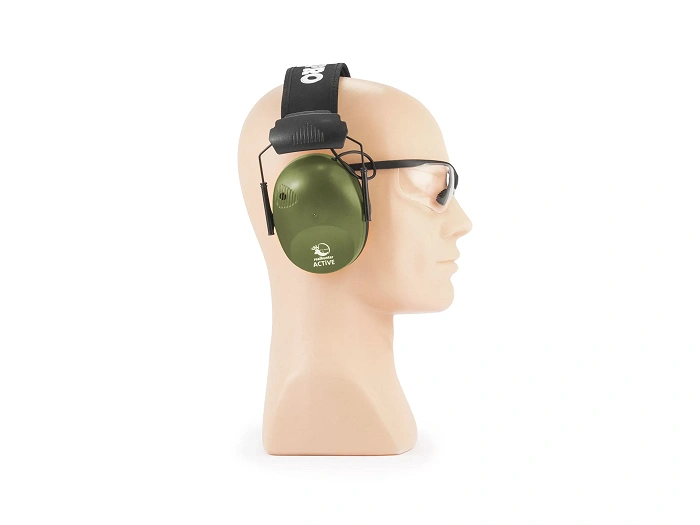 RealHunter Active PRO Gehörschutz-Kopfhörer oliv + Schutzbrille (LE-401B+LG3048 olive), Bild 15 von 20