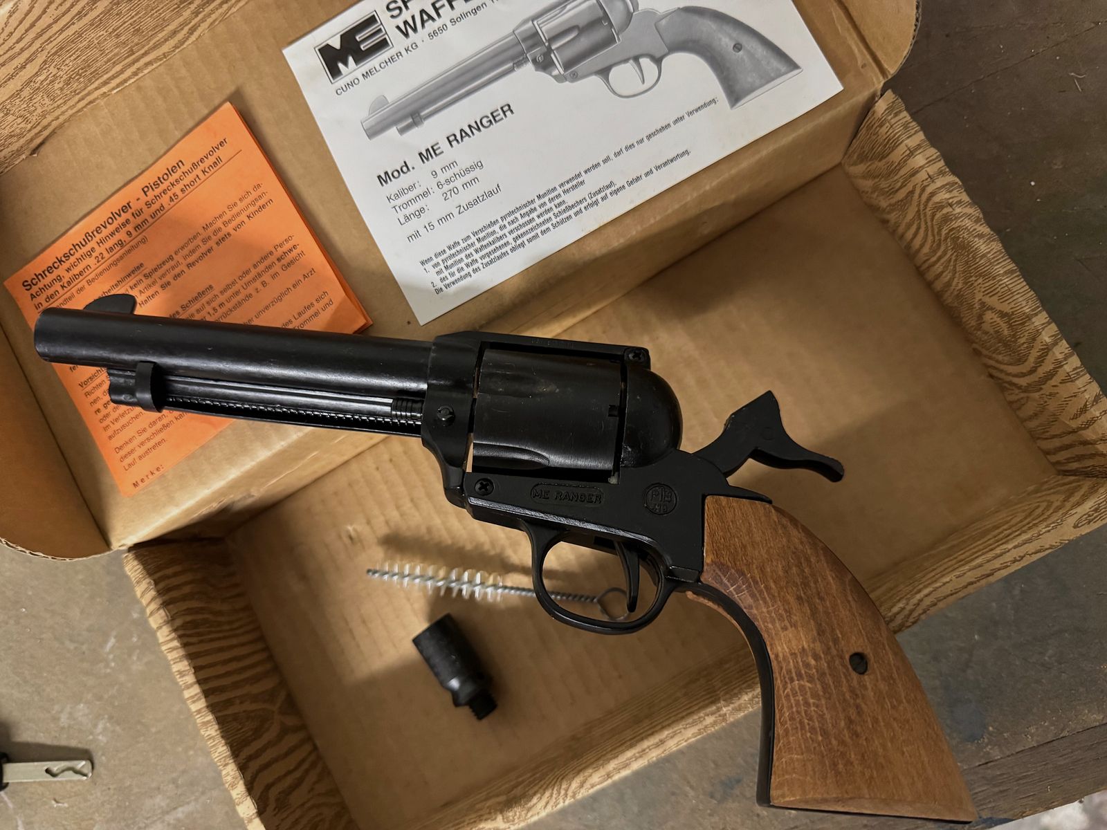 Sammlerstück!!! ME Ranger / SAA Nachbau * 9 mm  * PTB 419 mit Zubehör SSW Schreckschuss