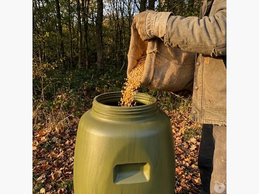 Bidon agrainage ou réserve d'eau 60 litres, diamètre 34cm hauteur 67cm