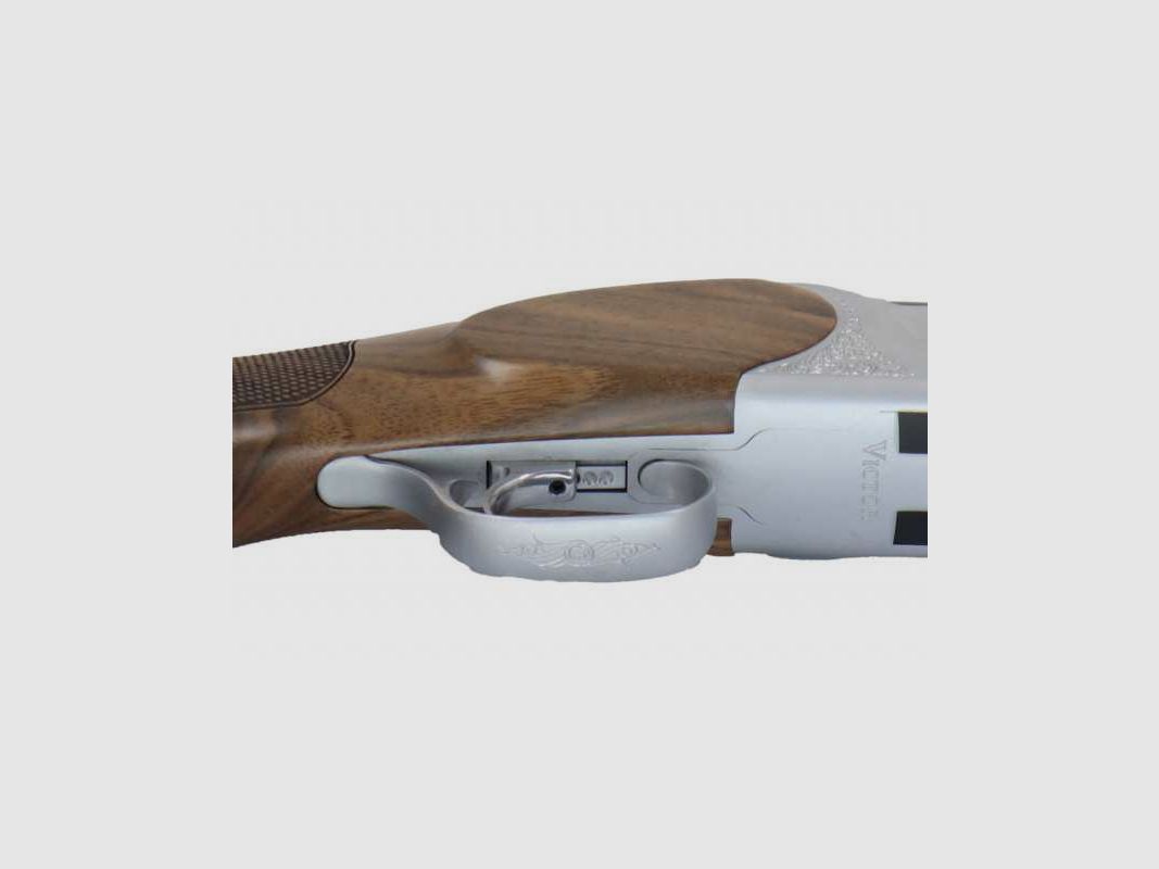 Huglu Victor Sport 76cm fusil superposé argent calibre 12/76