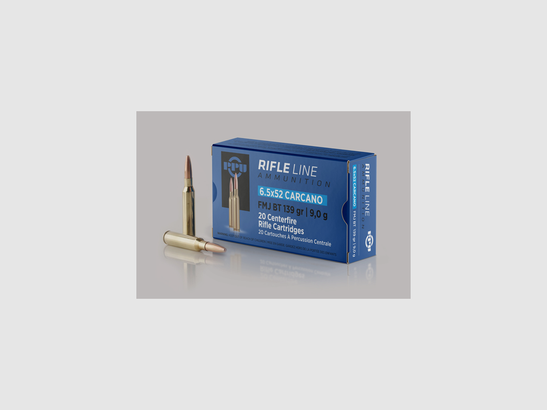 PPU 6,5X52 Carcano 9,0g/138gr