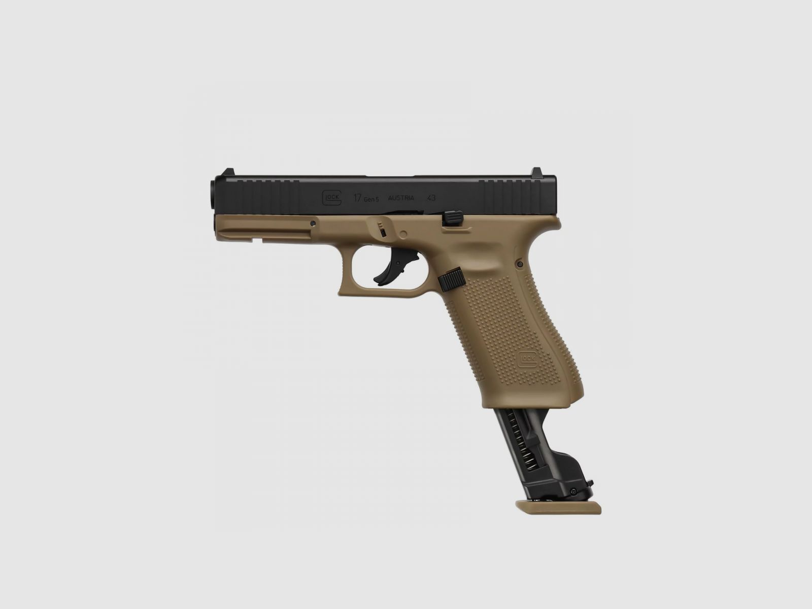 Glock 17 Gen 5 T4E Kal. 43 Coyote - Gummi-Ball-Pistole, Bild 4 von 8
