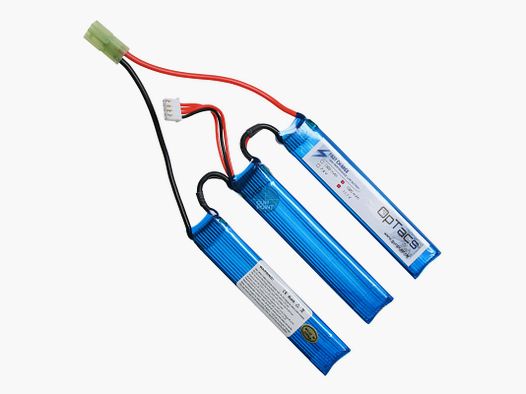OpTacs LIPO 1000mAh 11.1V 25C 3 ways split Micro TAMIYA