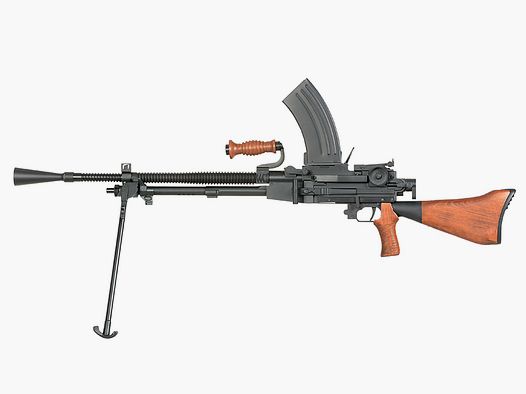 Japan Type 96 MG, max 0,5J AEG, Echtholz, optimierte Drosselung