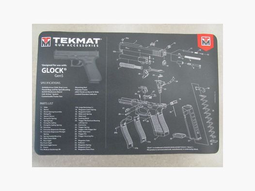 TEKMAT MATE DE TRABAJO GLOCK 5