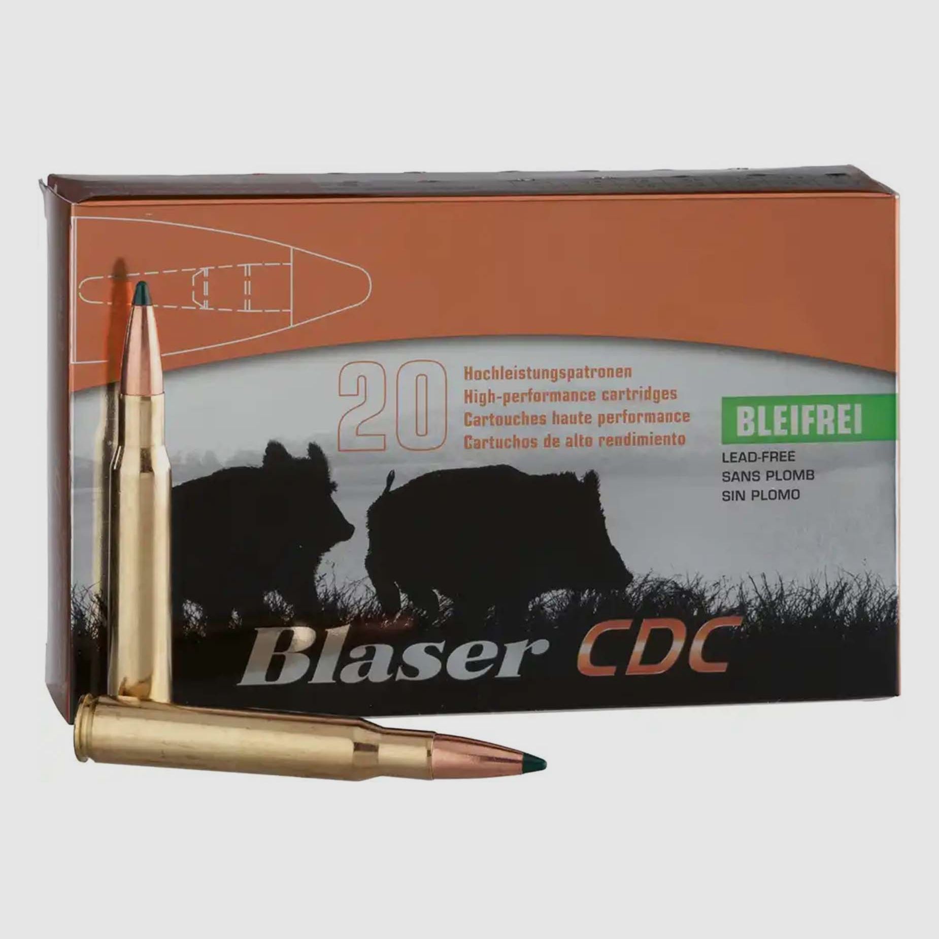 Büchsenpatronen Blaser 9,3 x 62 CDC
