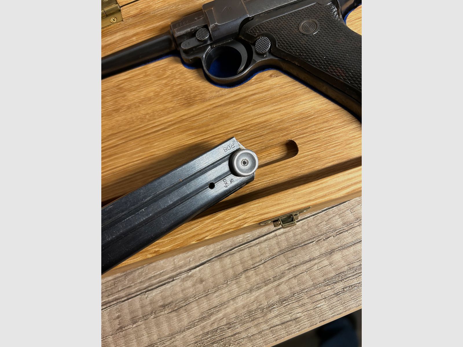 Mauser P08 1941 byf 9mm Luger met koffer en holster, afbeelding 16 van 19