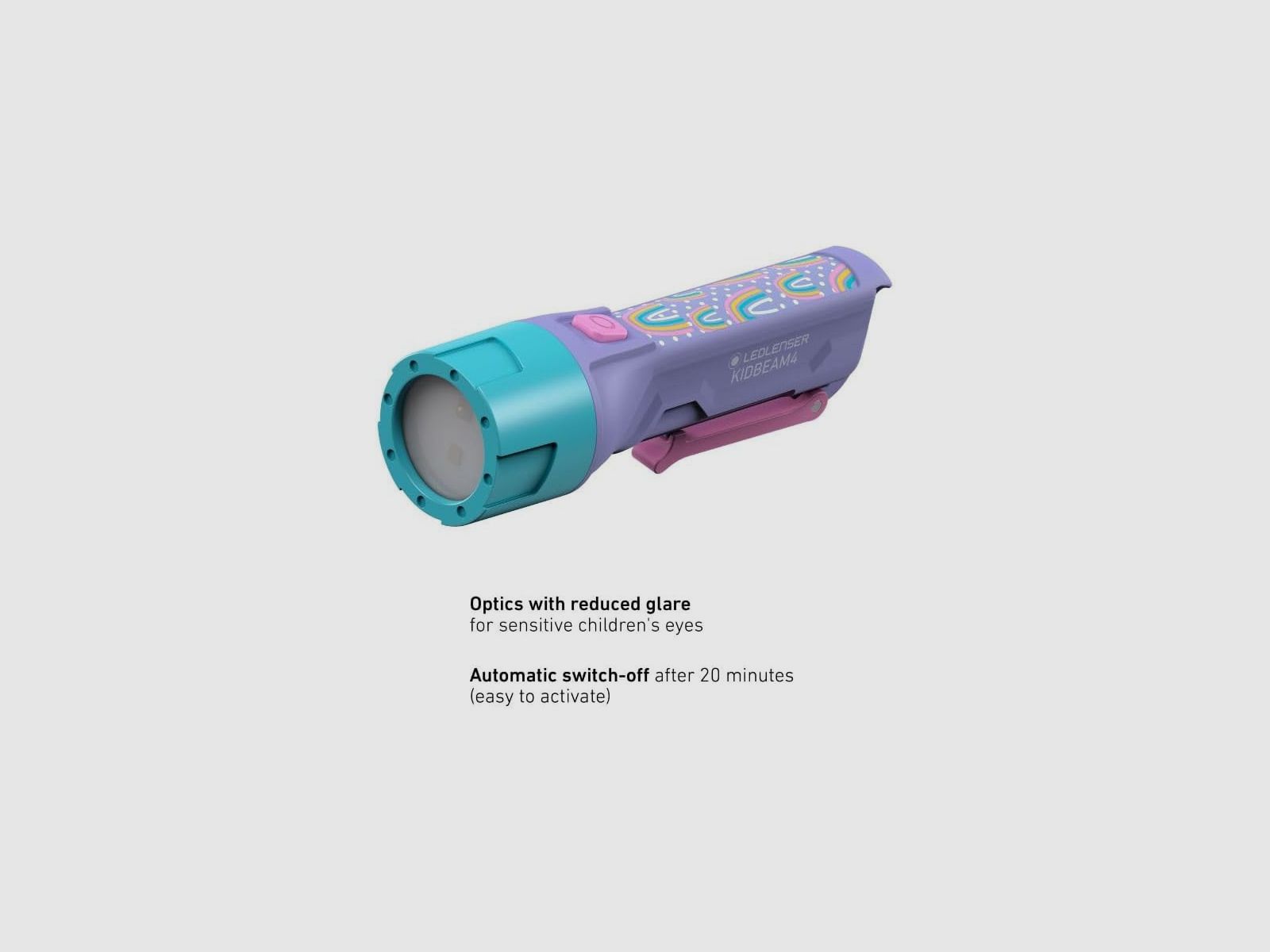 KIDBEAM 4 Kinder Taschenlampe Purple