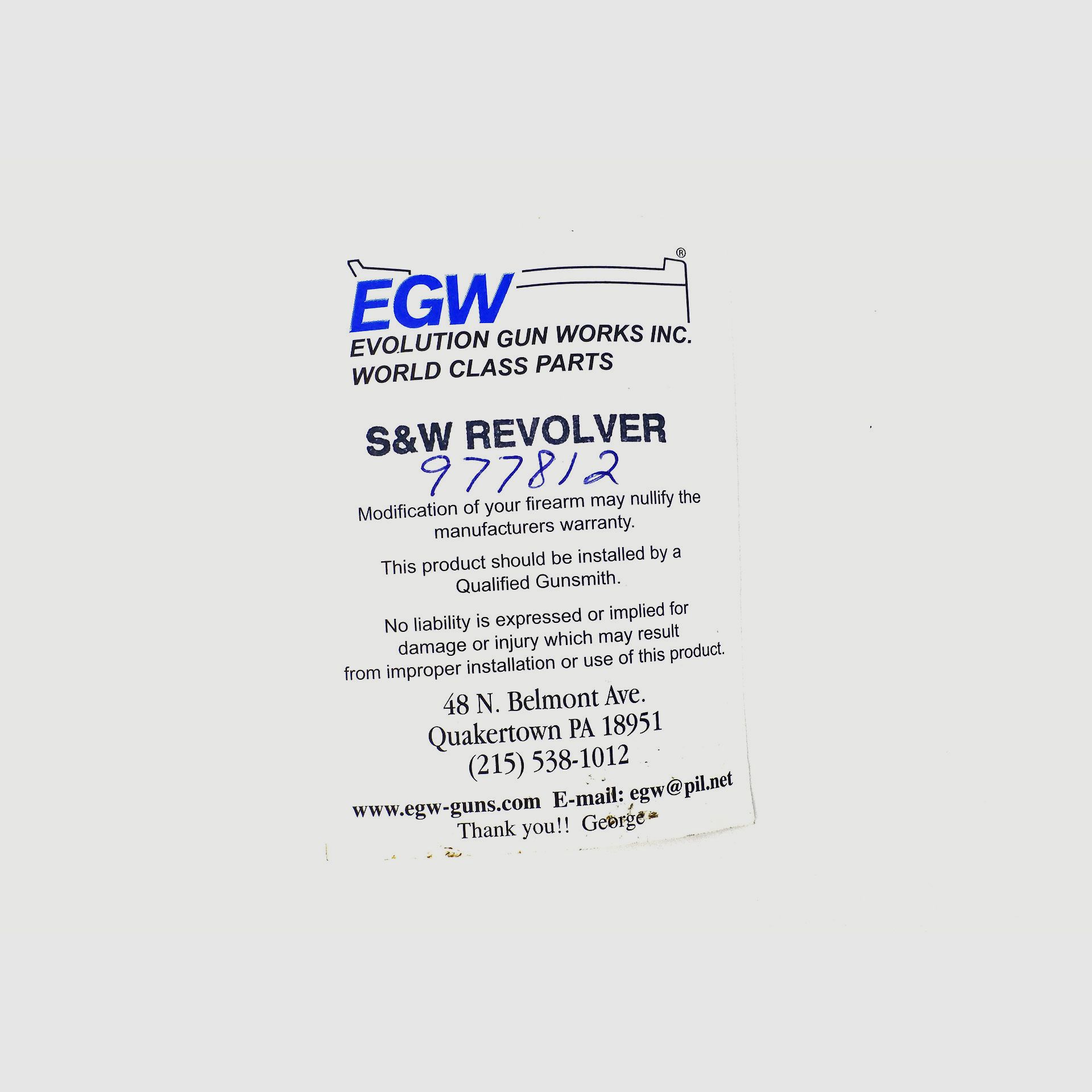 Weaver Rail EGW for S&W Revolver, image 2 of 3