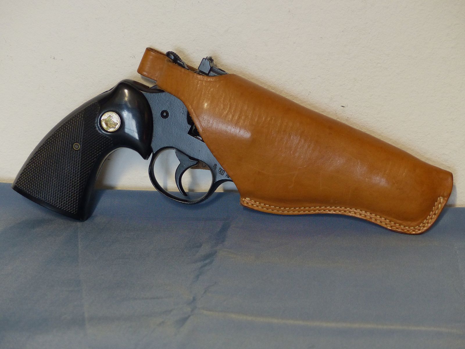 Schreckschuss Gas Revolver Umarex Python Cal. .380 Knall PTB 282 mit Holster + Abschussbecher vintage