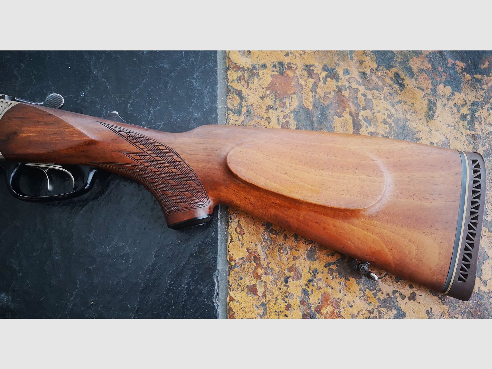 Blaser BBF 5,6x50 R Magnum 16/70 mit Handspannung, Bockbüchsflinte.