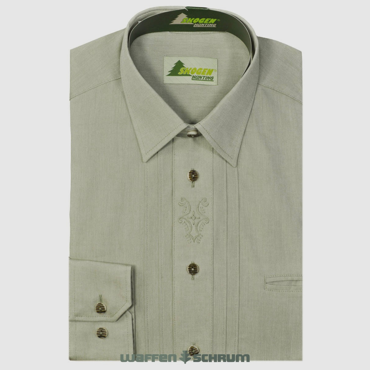 Chemise Skogen 1/1 manches Biesen/broderie Lind