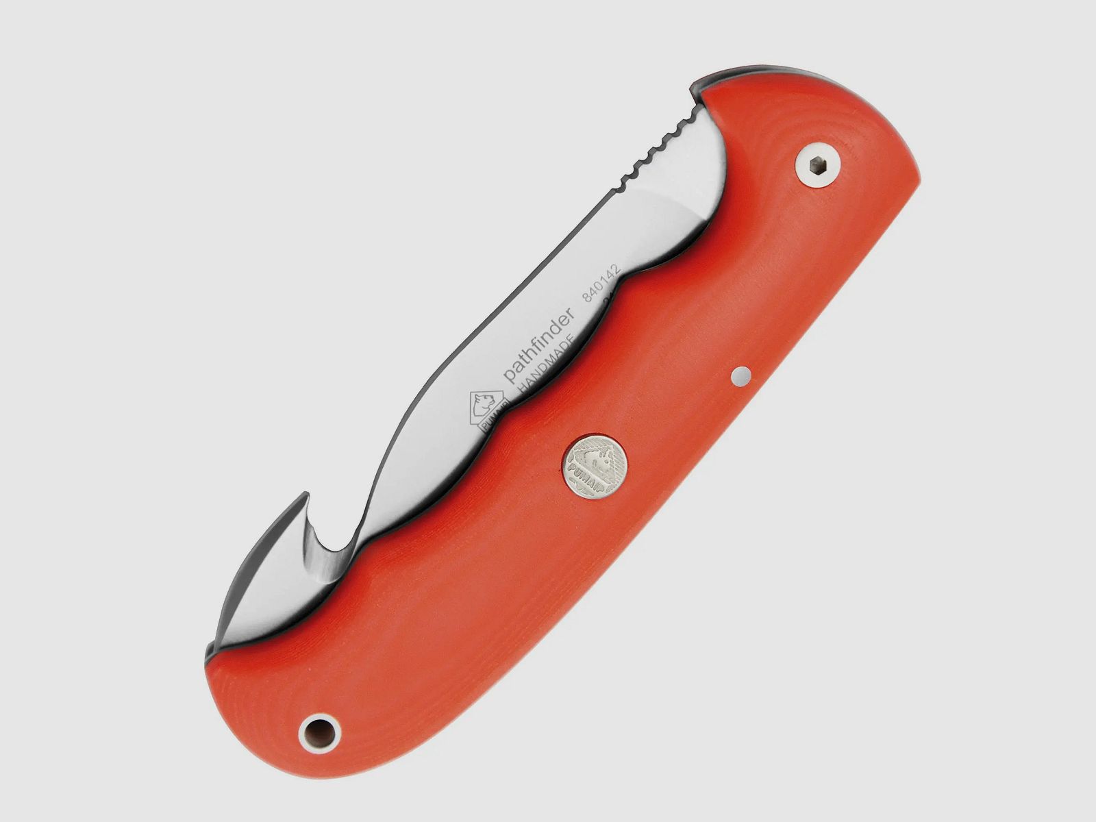 PUMA IP pathfinder z Guthookiem, pomarańczowy Micarta